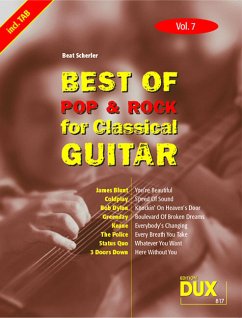 Cover Best of Pop & Rock for Classical Guitar Vol. 7