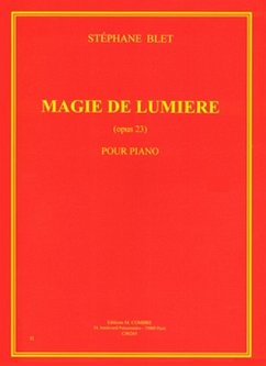 Cover BLET Stéphane Magie de lumičre Op.23 piano Partition