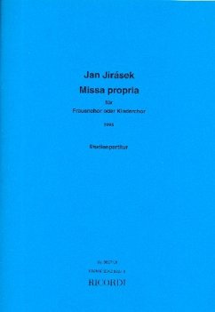 Cover Missa propria für Frauenchor Kinderchor) a cappella Studienpartitur (mit Umschlag)