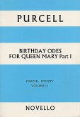 The Works of Henry Purcell vol.11 Birthday Odes for Queen Mary part 1