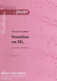 Carlin, Alexandre, Sonatine En Mib Saxophone alto et piano Carlin, Alexandre, Sonatine En Mib Saxophone alto et piano