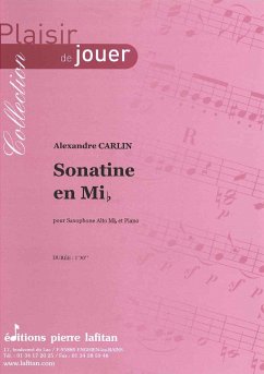 Carlin, Alexandre, Sonatine En Mib Saxophone alto et piano