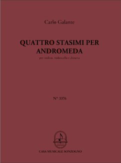 Carlo Galante, Quattro Stasimi Per Andromeda Violin, Cello and Guitar Partitur + Stimmen