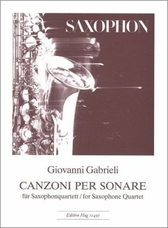 Cover Canzoni per sonare für 4 Saxophone Partitur und Stimmen