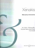 Morsima-Amorsima für Violine, Violoncello, Kontrabass und Klavier Partitur Morsima-Amorsima für Violine, Violoncello, Kontrabass und Klavier Partitur