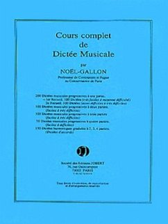 200 dictées musicales progressives ŕ une partie vol.1 partie 1 100 dictées (trčs faciles a moyenne difficulté)