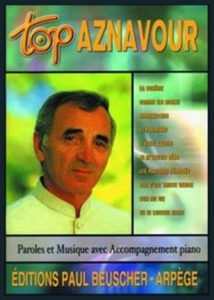 Cover Top Aznavour: paroles et musique avec piano
