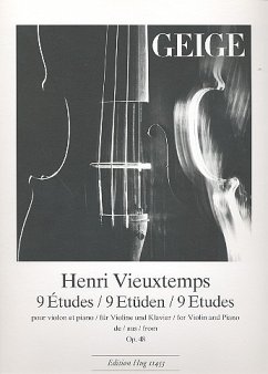 Cover 9 Etüden aus op.48 für Violine und Klavier