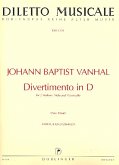 Divertimento D-Dur für 2 Violinen, Viola und Violoncello Partitur und Stimmen