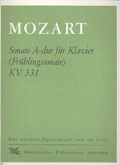 Cover Sonate A-Dur KV331 für Klavier