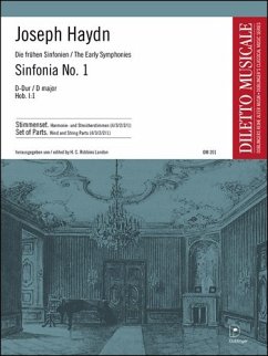 Sinfonie D-Dur Nr.1 Hob.I:1 für Orchester Stimmenset (Harmonie und 4-3-2-2-1)