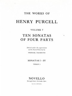 10 Sonatas of 4 Parts for 2 violins, bass and Bc score