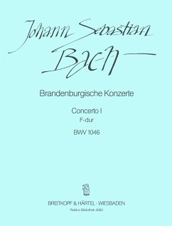Cover BRANDENBURGISCHE KONZERTE FUER ORCHESTER I, F-DUR, BWV 1046 HOFFMANN, WINFRIED, ED PARTITUR