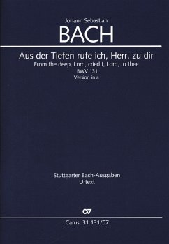 Aus der Tiefen rufe ich Herr zu dir (Version in a) Kantate Nr.131 BWV131 Studienpartitur (dt/en)