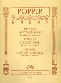 Cover Berühmte Vortragsstücke Band 1 für Violoncello und Klavier