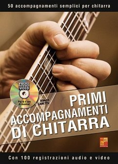 Cover Alberto Canetto, Primi Accompagnamenti Di Chitarra Gitarre Buch + DVD