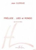 CLERGUE Jean Prélude, Lied et Rondo cor Partition