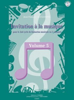 Cover ALEXANDRE Jean François Invitation ŕ la musique Vol.5 formation musicale Partition + CD