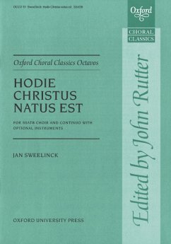 Hodie Christus natus est für gem Chor und Bc Partitur