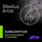 Sibelius 1-Year Subs w/Upgrade - Education