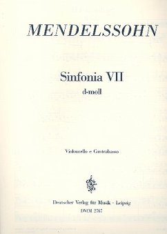 Sinfonia d-Moll Nr.7 für Streichorchester Cello / Baß