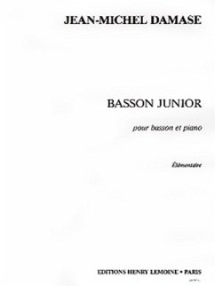 Cover DAMASE Jean-Michel Basson junior basson et piano Partition