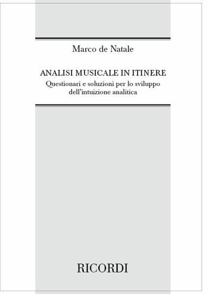 M. De Natale Analisi Musicale In Itinere Opera Theory