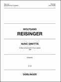 REISINGER Wolfg Nunc dimitis B S A T B REISINGER Wolfg Nunc dimitis B S A T B