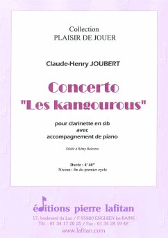 Joubert, Claude-Henry, Concerto 'Les Kangourous' Clarinette et piano