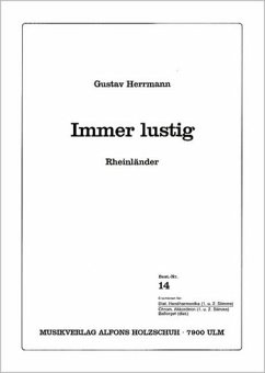 Cover Immer lustig Rheinländer für diatonische Handharmonika (mit 2. Stimme)