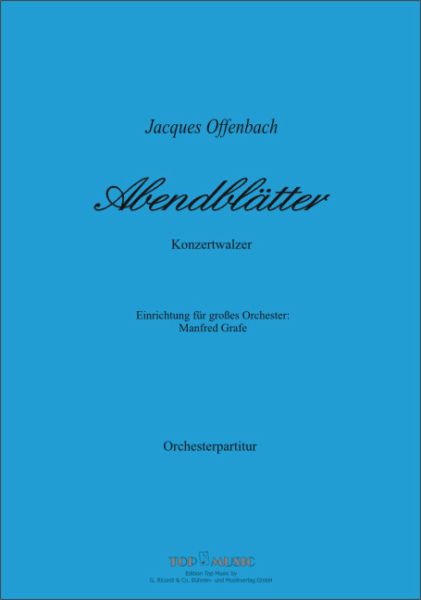 Abendblätter für großes Orchester Partitur