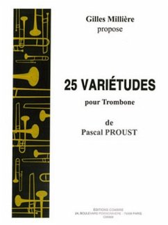 PROUST Pascal Variétudes (25) trombone solo Partition