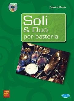 Cover Federico Marcia, Soli & Duo per Batteria Schlagzeug Buch + CD