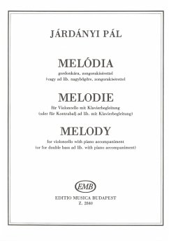 Cover Melodie für Violoncello und Klavier (Kontrabass ad lib) Stimmen