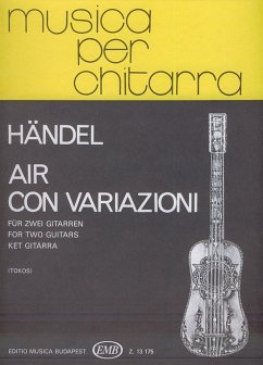 Cover Air con variazioni für 2 Gitarren Spielpartitur
