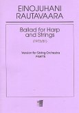 Ballad for Harp and Strings for string orchestra parts (3-3-2-3)