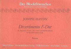 Cover DIVERTIMENTO F-DUR BARYTONTRIO NR. 73 FUER SSATBB BLOCKFLOETEN PARTITUR