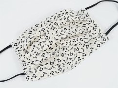 Cover Gesichtsmaske mit Musik Design 36 - Noten schwarz auf weiß 18,5 x 9,5 cm