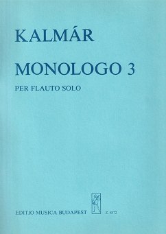 Kalmár László Monologo 3 for flute solo Flute