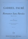 Romance Sans Paroles op.17,3 für Violine (Flöte) und Klavier