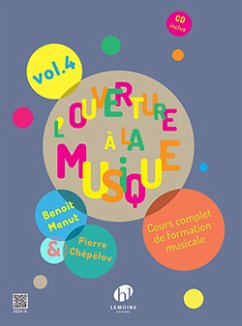 Cover Chepelov, Pierre / Menut, Beno Ît, L'ouverture ŕ la musique Vol.4 Formation musicale Partition + CD