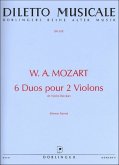 6 Duos aus Don Giovanni für 2 Violinen Spielpartitur