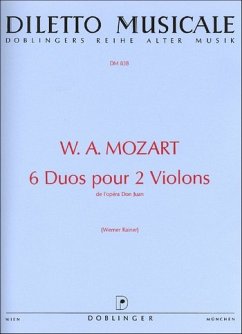 Cover 6 Duos aus Don Giovanni für 2 Violinen Spielpartitur