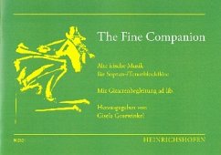 Cover The fine Companion Alte irische Musik für Sopranblockflöte (Tenorbockflöte) und Gitarre ad libitum