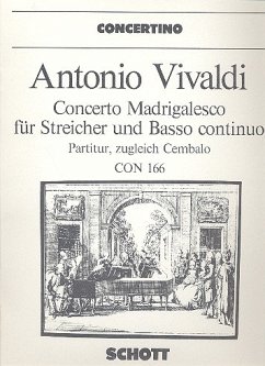 Cover Concerto madrigalesco für Streicher und Bc. Partitur/ Cembalo
