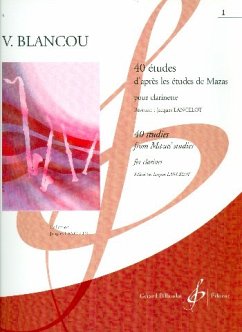 Cover 40 études mélodiques et progressives d'aprčs les célčbres études de Mazas vol.1 pour clarinette