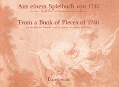 Cover Aus einem Spielbuch von 1740 für 2 Sopranblockflöten