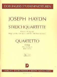 STREICHQUARTETT D-DUR OP.33,6 HOB.III:42 STUDIENPARTITUR BARRETT-AYRES, REGINALD, ED