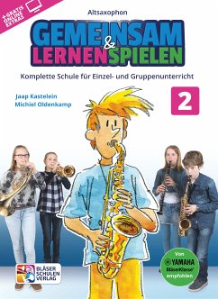Cover Gemeinsam lernen & spielen Band 2 (+Online Audio) für Bläserklasse (Blasorchester) Altsaxophon