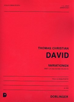 Cover Variationen über ein deutsches Volkslied für Viola und Orgelpositiv (Tasteninstrument)